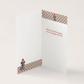 Carte de Noël Jour Férié Dachshund Wirehair (Inside)