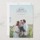 Carte de Noël Jour Férié Noir (Devant)