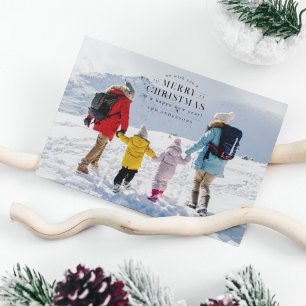 Carte de Noël Jour Férié Noir