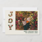 Carte de Noël Joy Modern 1 Photo | Patchwork de No (Devant)