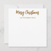 Carte de Noël JOY Nativité (Dos)