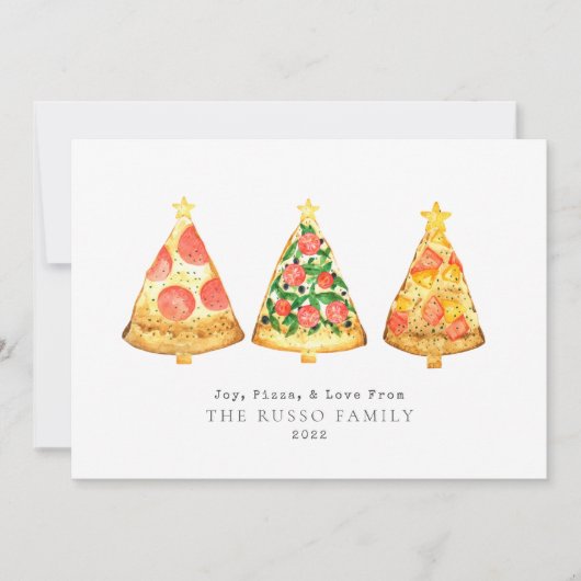 Carte de Noël Joy Pizzas Love Christmas (Devant)