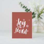 Carte de Noël Joy to the World (Debout devant)