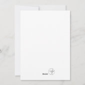 Carte de Noël "Joy to the World" (Dos)