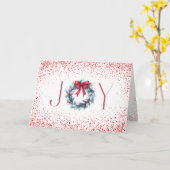 Carte de Noël Joy Wreath (Fleur jaune)