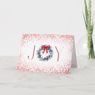 Carte de Noël Joy Wreath