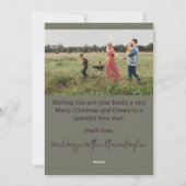 Carte de Noël Joyau de Plum et Joyau vert (Dos)