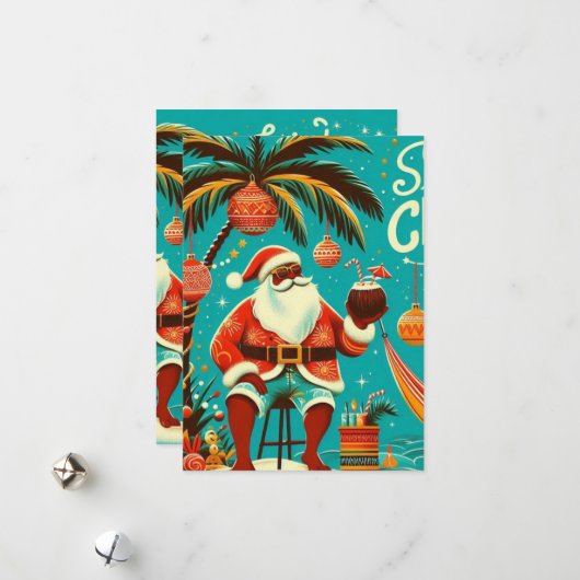 Carte de Noël joyeuse (Devant/Arrière en situation)