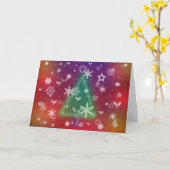 Carte de Noël Joyeuse (Fleur jaune)