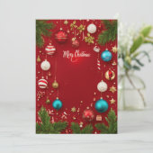 carte de Noël joyeuse  (Debout devant)