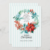 Carte de Noël joyeuse (Devant / Derrière)