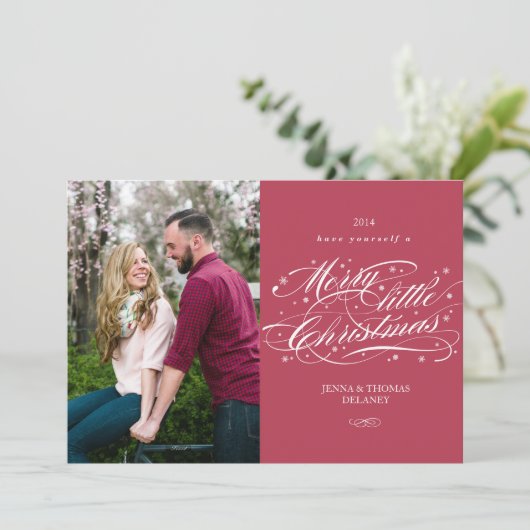 Carte de Noël Joyeuse (Debout devant)