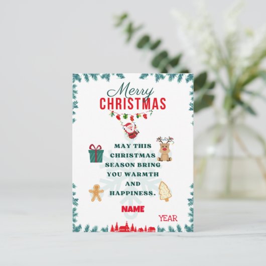CARTE DE NOËL JOYEUSE (Debout devant)