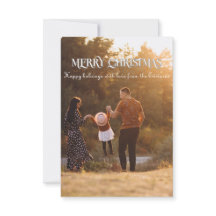 Carte de Noël Joyeuse 3,5 po x 5 po