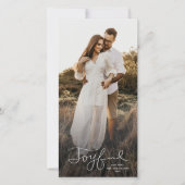 Carte de Noël joyeuse à photo scriptée (Devant)