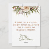 Carte de Noël Joyeuse Arche Rustique (Dos)