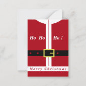 Carte de Noël joyeuse avec design de père Noël drô (Devant)