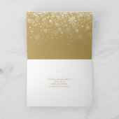 Carte de Noël joyeuse avec écriture dorée pour 4 p (Intérieur)