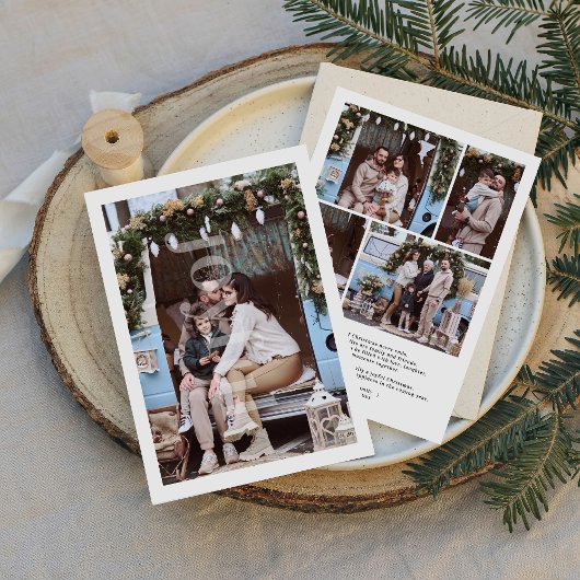 Carte de Noël joyeuse avec photo