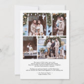 Carte de Noël joyeuse avec photo (Dos)