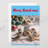 Carte de Noël Joyeuse Beard-mas (Devant / Derrière)