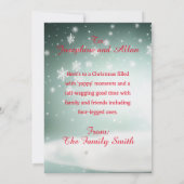 Carte de Noël Joyeuse Boston Terrier personnalisab (Dos)