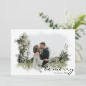 Carte de Noël Joyeuse Coupe de flocons de neige (Debout devant)