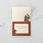 Carte de Noël Joyeuse de la maison de champignons (Intérieur)