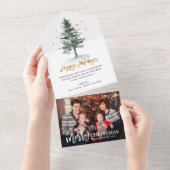 Carte de Noël joyeuse de l'arbre de Noël (Déchirure)