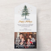 Carte de Noël joyeuse de l'arbre de Noël (À l'intérieur)