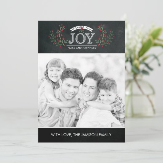 Carte de Noël joyeuse de tableau (Debout devant)