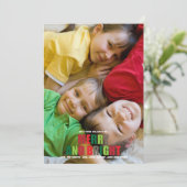 Carte de Noël Joyeuse et brillante (Debout devant)