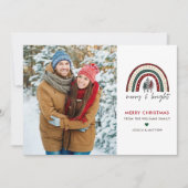 Carte de Noël Joyeuse et brillante (Devant)