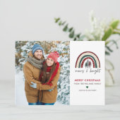 Carte de Noël Joyeuse et brillante (Debout devant)