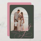 Carte de Noël joyeuse et brillante (Devant / Derrière)