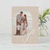 Carte de Noël joyeuse et brillante (Debout devant)