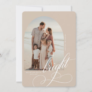 Carte de Noël joyeuse et brillante