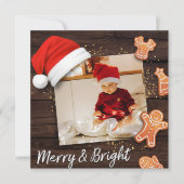 Carte de Noël Joyeuse et brillante (Devant)