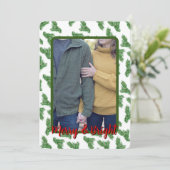 Carte de Noël Joyeuse et brillante (Debout devant)