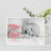 Carte de Noël Joyeuse et brillante à saint Jacques (Debout devant)