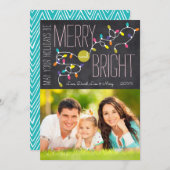 Carte de Noël Joyeuse et brillante - Verticale (Devant / Derrière)