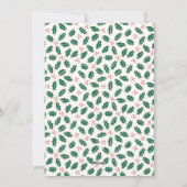 Carte de Noël Joyeuse et Fiançailles brillante (Dos)