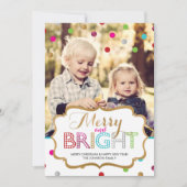 Carte de Noël Joyeuse et Lumineuse (Devant)