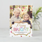 Carte de Noël Joyeuse et Lumineuse (Debout devant)