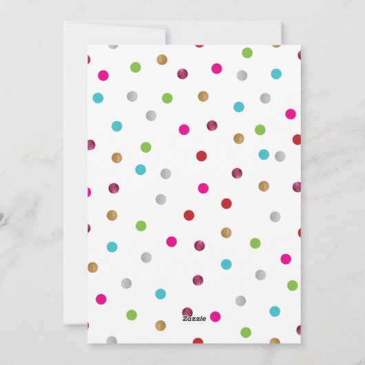 Carte de Noël Joyeuse et Lumineuse (Dos)