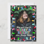 Carte de Noël Joyeuse et Lumineuse (Devant)