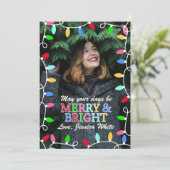 Carte de Noël Joyeuse et Lumineuse (Debout devant)