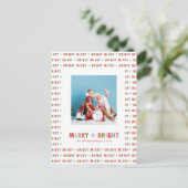 Carte de Noël Joyeuse et Lumineuse (Debout devant)