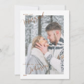 Carte de Noël Joyeuse et Mariée (Devant)