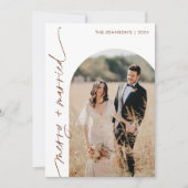 Carte de Noël Joyeuse et Mariée (Devant)